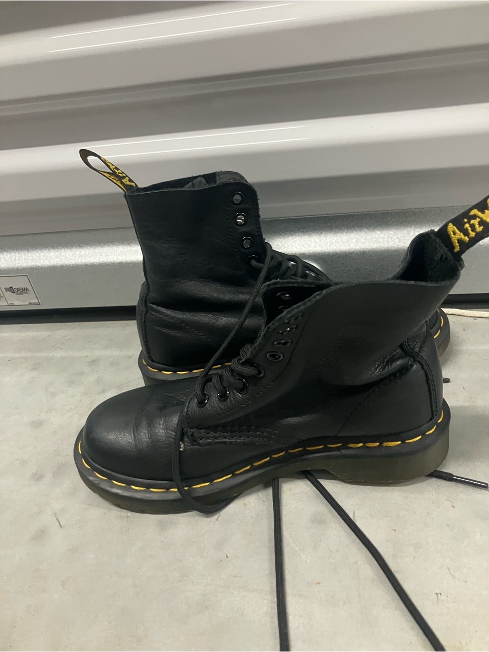 Dr. Martens Pascal Black Leather Lace-Up Boots - Picture 5 of 7